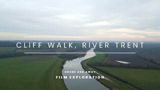 Exploring a 'Cliff Walk' by the River Trent in Winter by Drone | Cinematic 4k UHD