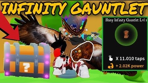 I HATCHED THE 0.000001% INFINITE GAUNTLET HAT IN ROBLOX TAPPING SIMULATOR !!!