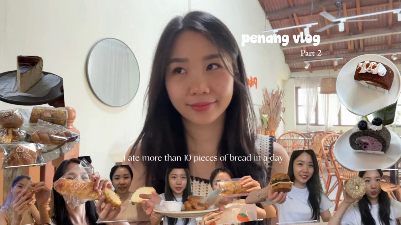 [penang vlog] Am I eating too much bread?🍞🥯~ meet up with lil cousins, shopping & eating non-stop✨