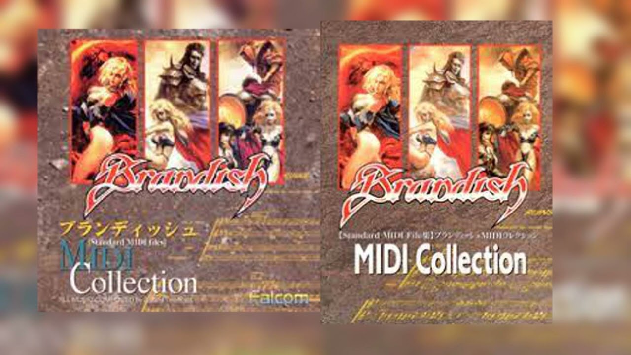 ブランディッシュ1.2　MIDIコレクション　楽譜付き 95ブランディッシュミディコレクションBrandish MIDI Collection