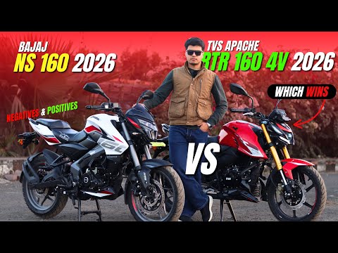 Tvs Apache Rtr 160 4v 2026 Vs Bajaj Pulsar Ns160 | Best 160cc Bike Comparison