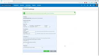 How to set up financial settings in Xero