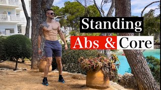 4 Minute Standing ABS Workout | Tabata
