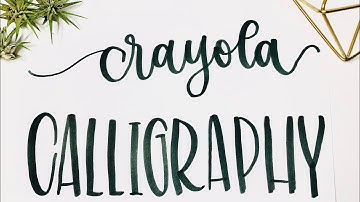 Calligraphy using CRAYOLA markers! Lettering tutorial for BEGINNERS 🤩