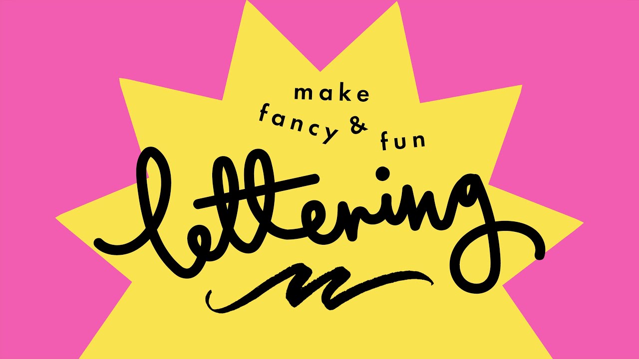 How to do hand and brush lettering a typography tutorial video from