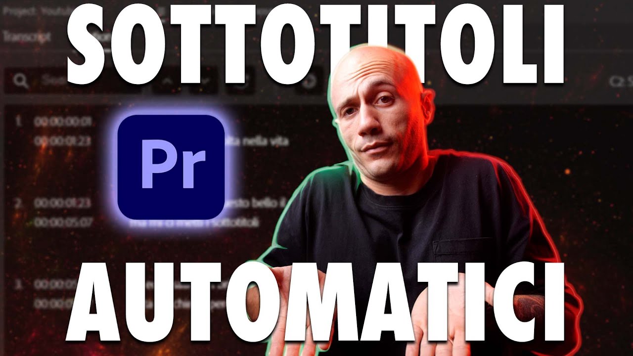 New Sottotitoli automatici con Premiere Pro 2021 | SPEECH TO TEXT