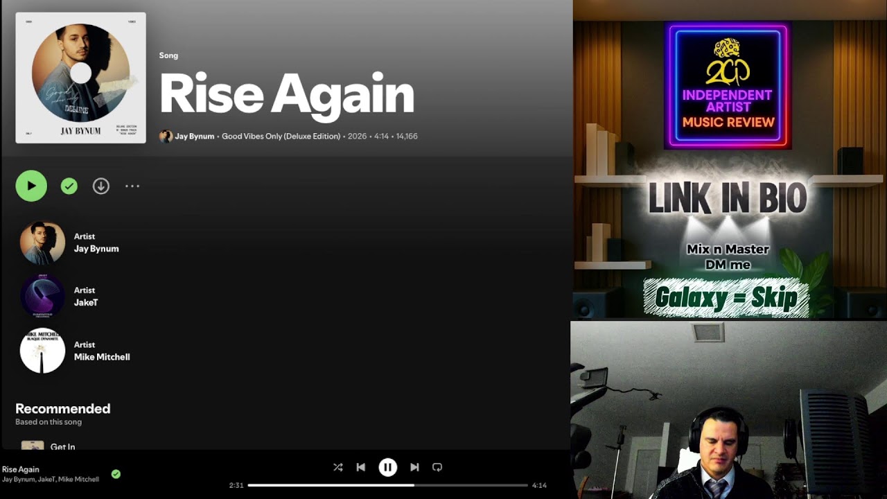 Reviewing independent artists music LIVE!!!