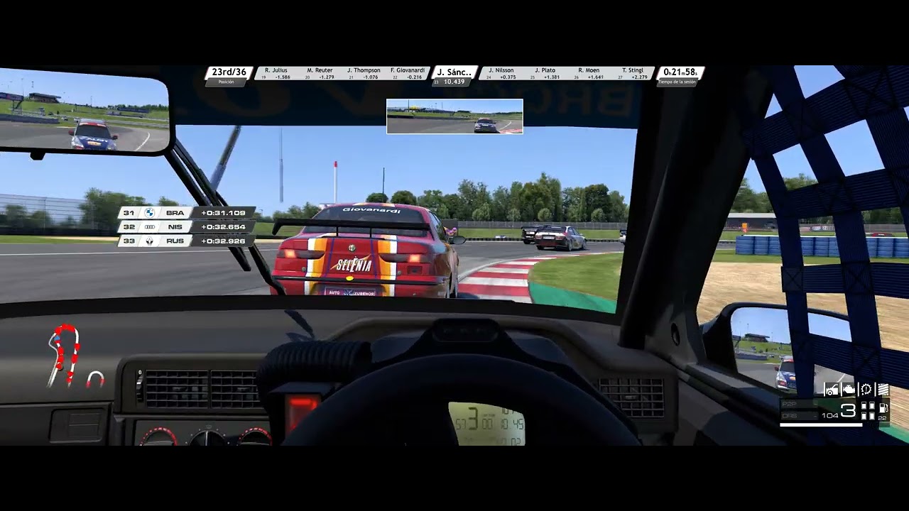 R3E Oschersleben 2024 Short Volvo 850 Super Touring Onboard