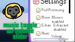 how to make a music toggle w/ a volume slider for unity