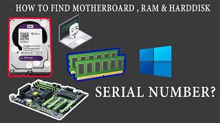 How to find Motherboard , RAM , Harddisk Serial Number Information Via Cmd In Windows 10