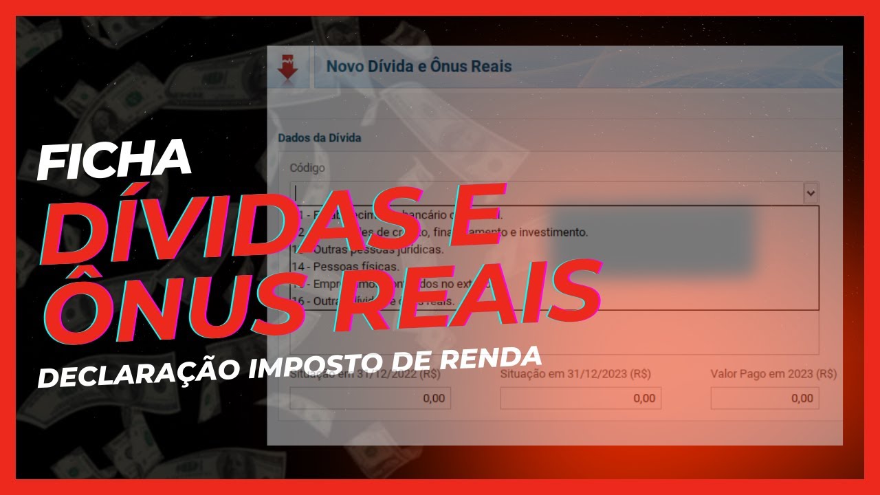 FICHA DÍVIDAS E ÔNUS REAIS - IRPF 2025 - YouTube