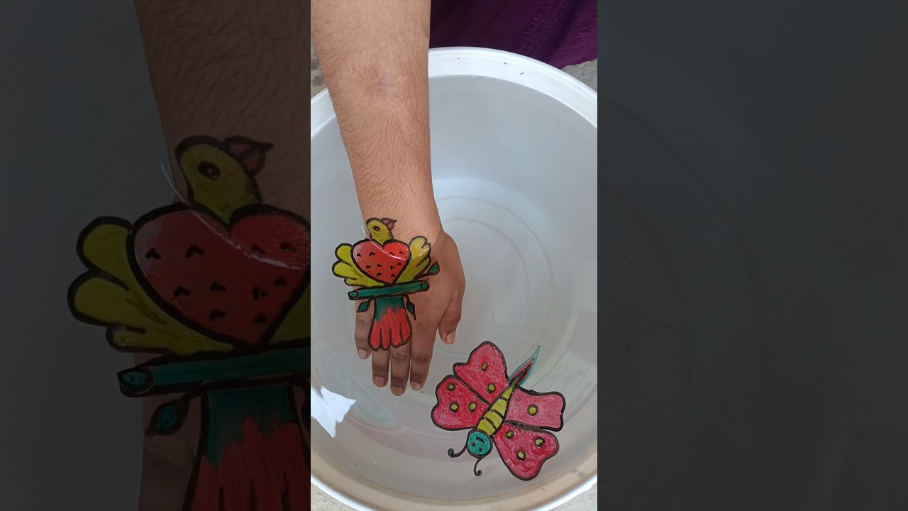 Floating pen drawing bird 🐦 and butterfly 🦋 drawing 