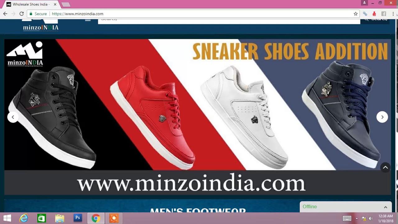 selling shoes online business