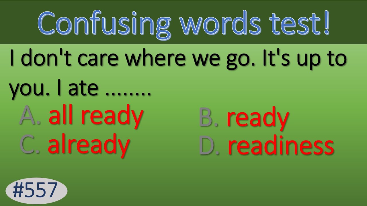 Confusing Test Confusing Words Test in English | Common Grammar Errors in ENGLISH ...