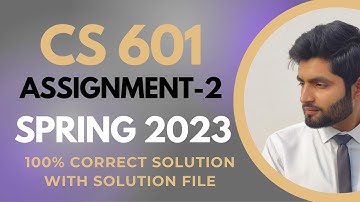 cs601 assignment 2 solution 2023