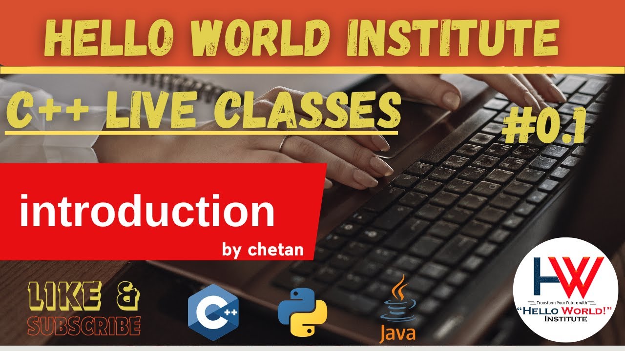 introduction in cpp @helloworld_institute - YouTube
