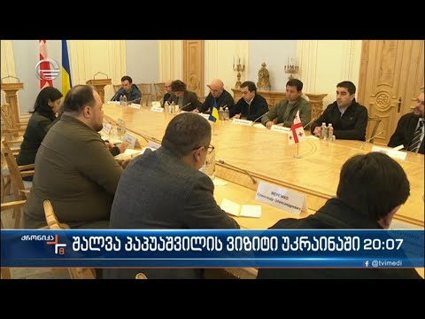 შალვა პაპუაშვილის ვიზიტი უკრაინაში