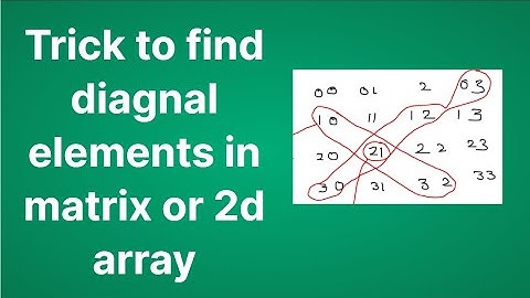 How to find diagonals of any specific element in matrix ||2 d arrays || Js