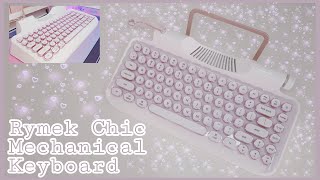 unboxing rymek chic mechanical keyboard + review ⌨️🦄 knewkey keyboard + typing asmr