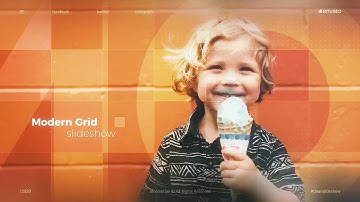Modern Grid Slideshow - After Effects Template