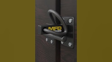 Simple automatic gate latch ideas locking mechanism #shorts #asmr #latch #3d