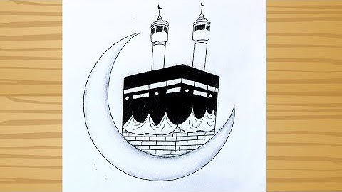 Kaaba Drawing Tutorial - Easy Drawing / How to draw Makkah - pencil sketch / Easy Kaaba Sharif art