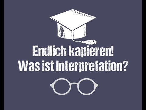 Video: Was Ist Interpretation?