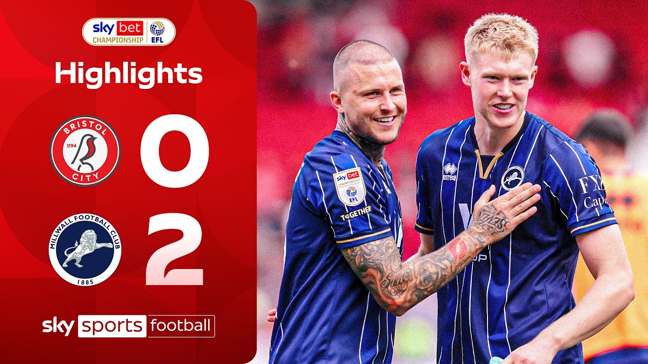 Coburn brace downs ten player Bristol City 💥 | Bristol City 0-2 Millwall | EFL Highlights