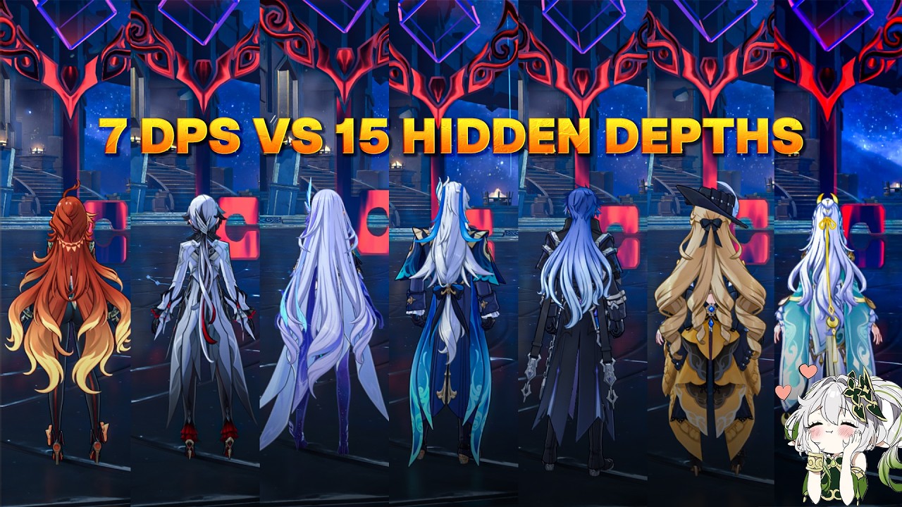 7 TOP DPS I OWNED VS FISHER OF HIDDEN DEPTHS [Genshin Impact]