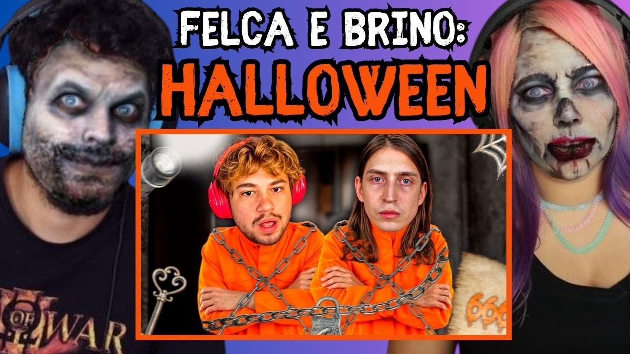 BRINO E FELCA TENTANDO SOBREVIVER! (ESPECIAL DE HALLOWEEN) ‹ REACT ›