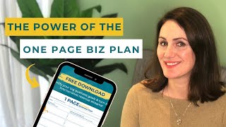 How to Write a One Page Business Plan in 2021 + FREE TEMPLATE