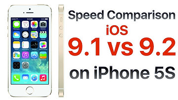 iPhone 5S iOS 9.1 vs iOS 9.2 (Final Release)