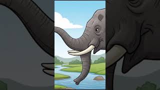 The Clever hare & the greedy Elephant.#shorts