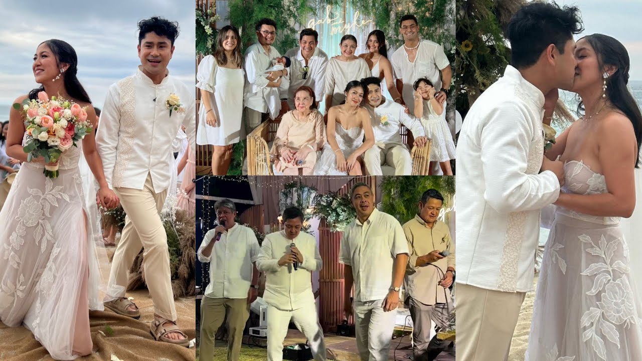 BUONG ANGKAN NG PANGILINAN AT VALENCIANO FAMILY DUMALO SA WEDDING NI GAB PANGILINAN & MYKE SALOMON