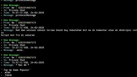 ✨ Cara Run  Bot WA  Di Termux Gratis Tanpa Modal