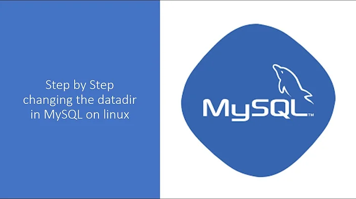 MySQL : How to change the location of  datadir in Linux.