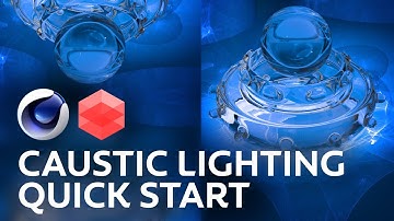 C4D - How to use Redshift Caustics! (Quick Start)