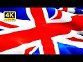 United Kingdom Flag Waving in 4K 🇬🇧 ~ British Flag Animation