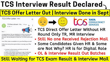 Breaking News TCS Direct Sending Offer Letter for Everyone After Interview No One Received Rejection