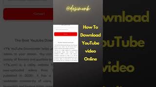 How to download🔥 youtube video | download youtube video for free⚠️ #youtube #video #download #online screenshot 3