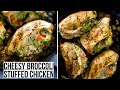 Cheesy & Creamy Broccoli Stuffed Chicken