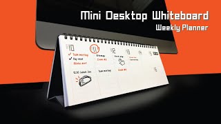 RE:MAKE Mini Desktop Whiteboard - Reusable Undated Weekly Planner