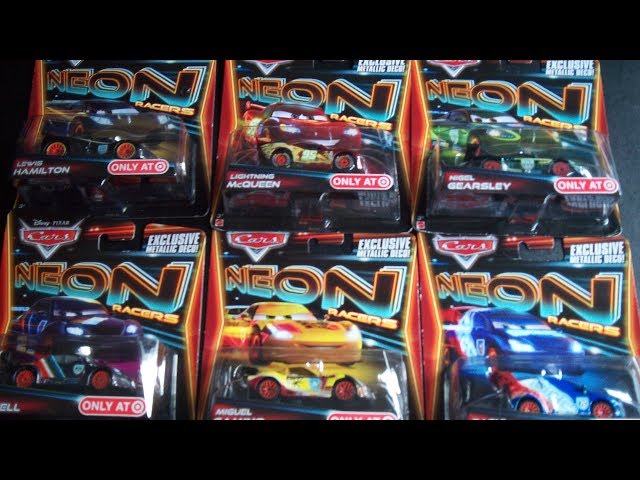 2014 Disney Pixar Cars 2 Neon Racers Metallic Deco Target