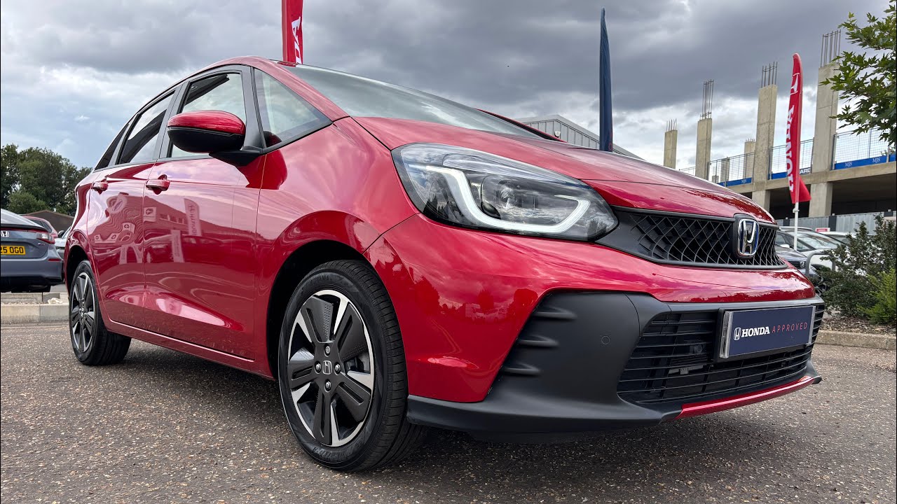 Honda Jazz Advance in Premium Crystal Red - YouTube