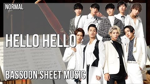 Bassoon Sheet Music: How to play Hello Hello by Snow Man
