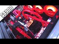 $4900 Satisfying Custom Water Cooled Gaming PC Build - Time Lapse