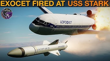 1987 Iran-Iraq War: USS Stark Hit By Exocet Fired By Iraqi Falcon 50 | DCS Reenactment