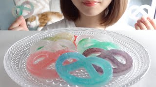 ASMR】MAKE GUMMITZEL KOHAKUTOU【EATINGSOUNDS】 - YouTube
