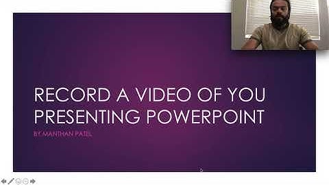 Record a video of you presenting PowerPoint on a Mac
