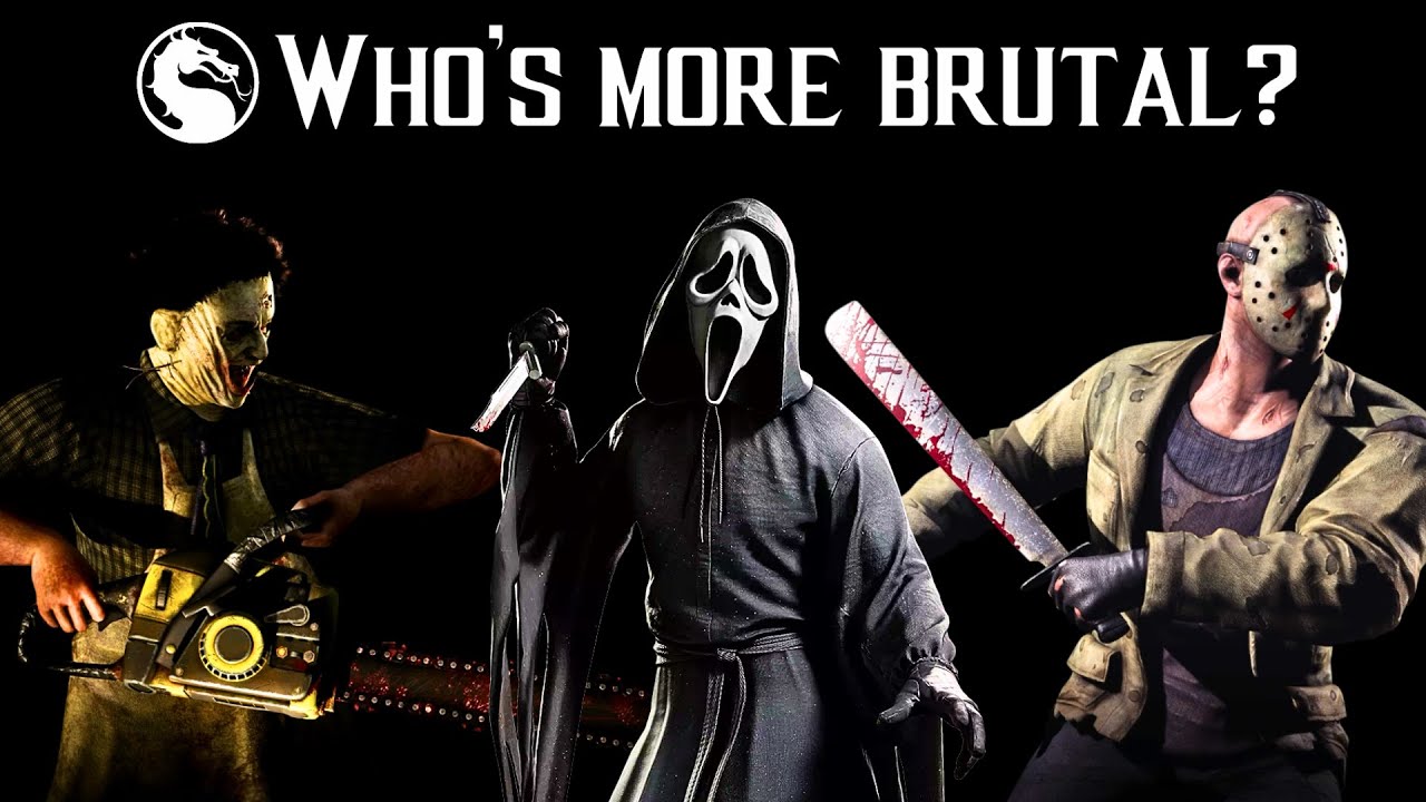Mortal Kombat - Ghostface vs Leatherface vs Jason | All Brutalities, X-Rays, Special Moves